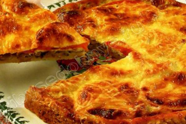 Рецепт приготовления летней пиццы с лесными грибами фото